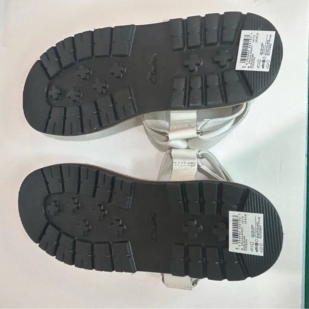 Clarks Womens Orianna Sporty White Leather Sandal - Picture 6 of 6